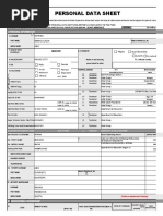 CS Form No. 212 Revised Personal Data Sheet - 2017 | PDF | Passport ...