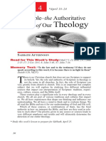 Theology: The Bible-The Authoritative Source of Our