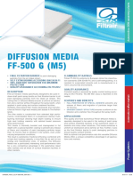 Diffusion Media FF-500 G (M5) : - Full Penetration of Special Adhesive - Gradient Density Structure