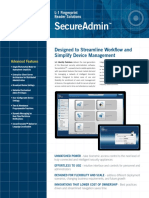 Secureadmin: Designed To Streamline Workflow and Simplify Device Management