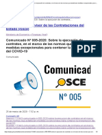Comunicado de La Osce PDF