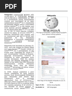 Wikipedia Pdf Pdf Wikipedia Encyclopedias
