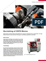 CEPS Burnishing of Steering Worms