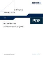 January 2007 MS - C1 Edexcel