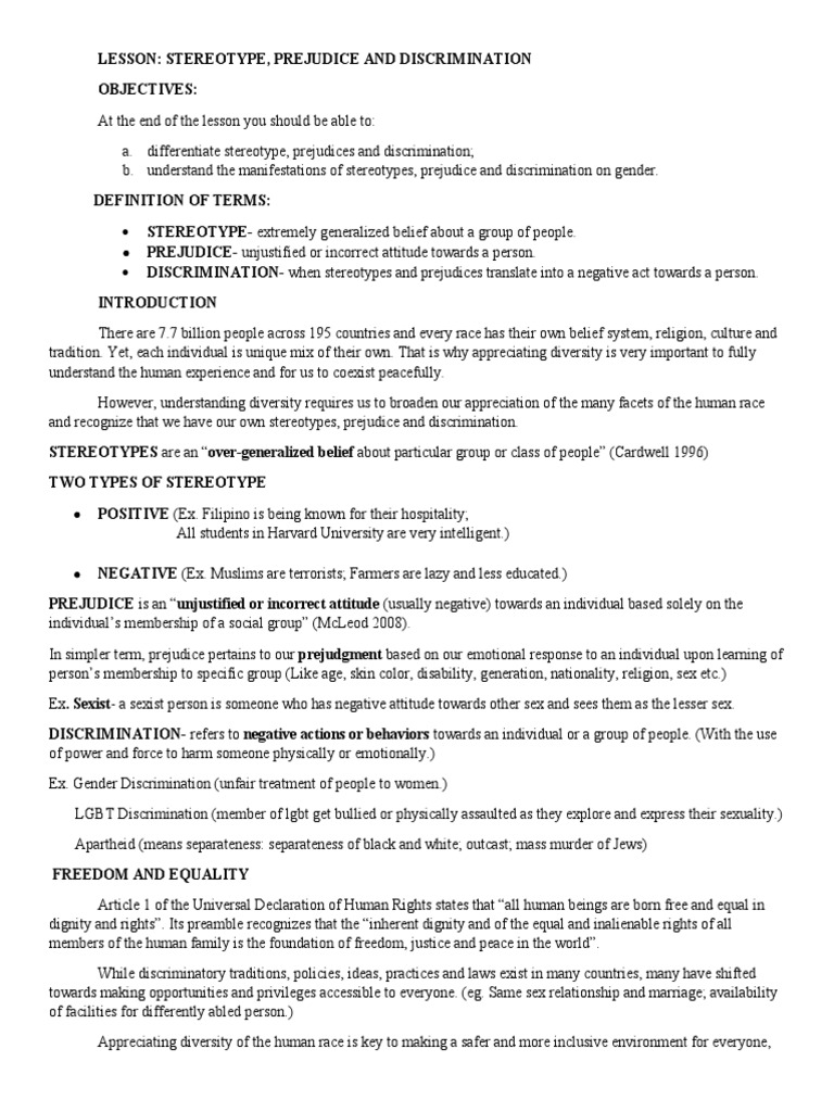 Gender and Society Module | PDF | Violence | Discrimination