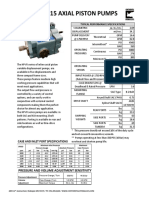 Hpvr-15 Axial Piston Pumps: Pressure and Volume Adjustment Sensitivity