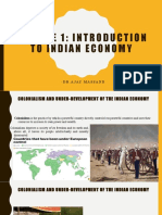 Module 1: Introduction To Indian Economy: - DR - Ajay Massand