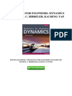 (Z659.Ebook) Fee Download Mechanics For Engineers Dynamics by Russell C Hibbeler Kai Beng Yap PDF