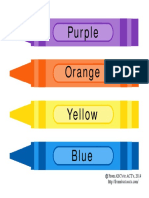 Crayon Color Flashcards PDF