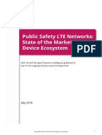 Public Safety LTE Networks: State of The Market and Device Ecosystem