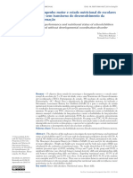 Desempenho motor e estado nutricional de escolares