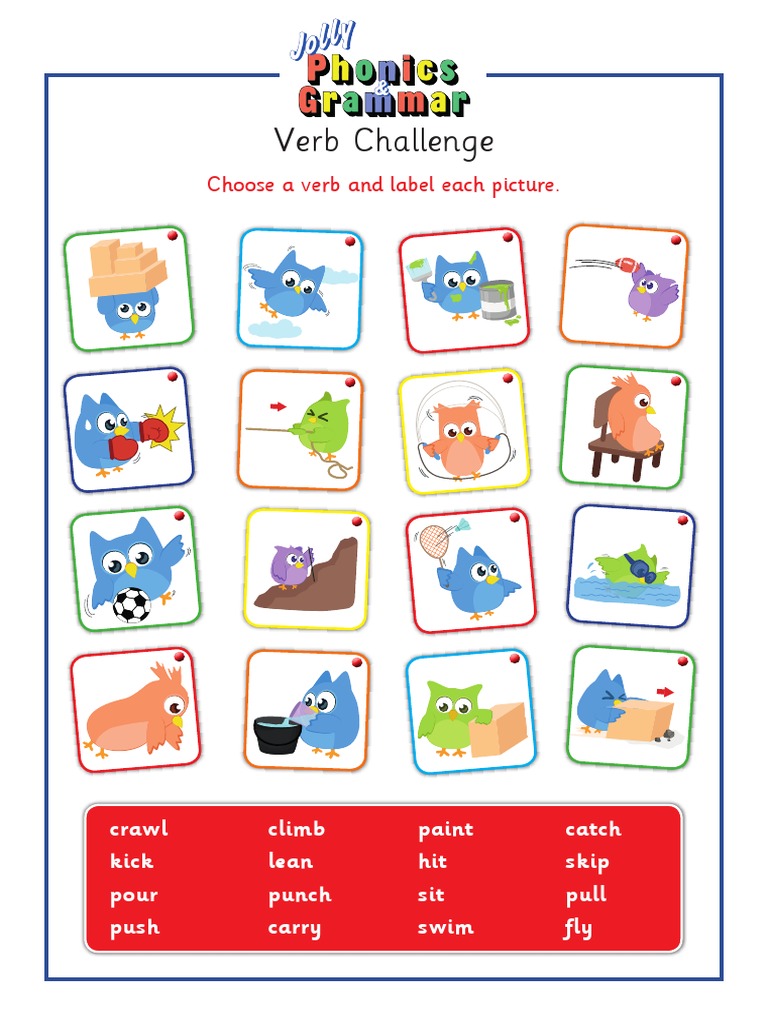 Verb Challenge PDF | PDF