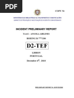 Preliminary report into the engine issues on a TAAG 777-200ER on 6 December 2010