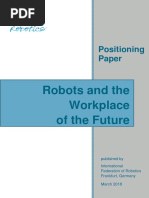 IFR Robots and The Workplace of The Future Positioning Paper