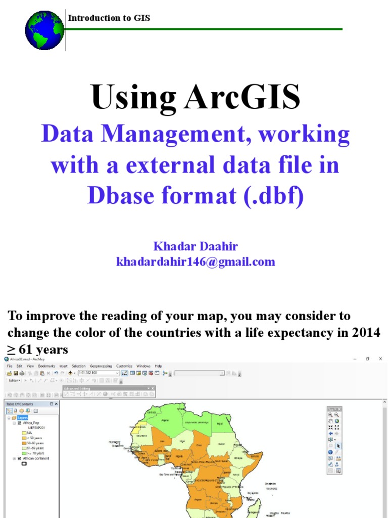 Managing External DBF Files in ArcGIS | PDF | Latitude | Longitude