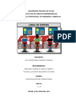 MONOGRAFIA LÍNEA DE ESPERA Milagros T. Y Sheyla O