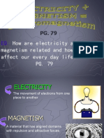 How Are Electricity and Magnetism Related and How Does It Affect Our Every Day Life? PG. 79