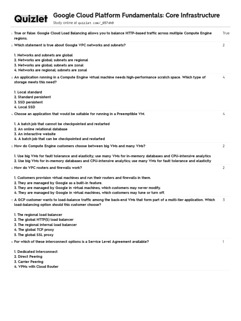 Quizlet Gcp Pdf Cloud Computing Software As A Service