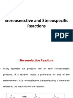 Stereoselective and Stereospecific Reactions
