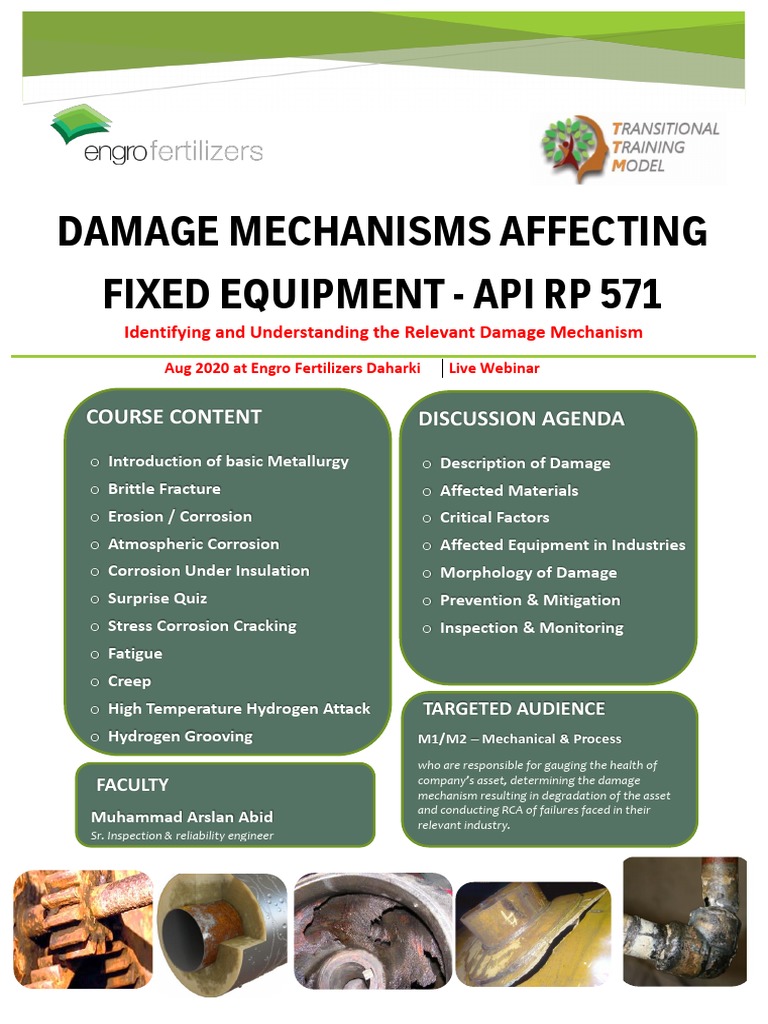 DAMAGE MECHANISMS API 571 - Broucher | PDF