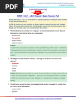 (Updated Constantly) : CCNA 1 (v5.1 + v6.0) Chapter 3 Exam Answers Full