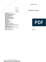 DERRIDA Donner La Mort PDF