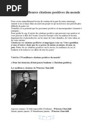 Les 170 Meilleures Citations Positives Du Monde Winston Churchill Albert Einstein
