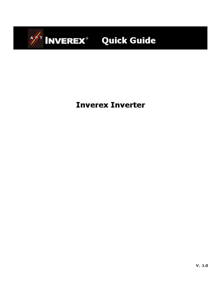 Quick Guide: Inverex Inverter | PDF | Power Inverter | Mains Electricity