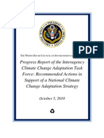 Progress Report of the Interagency Climate Change Adaptation Task Force