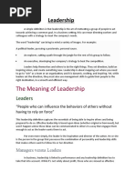 The Meaning of Leadership