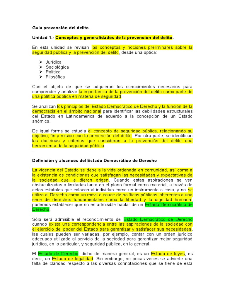 Guía Prevención Del Delito | PDF | Derecho penal | Castigos