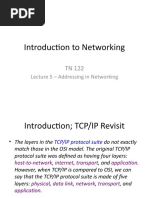 Introduction To Networking: Lecture 5 - Addressing in Networking