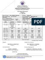 Department of Education: Teacher'S Program Grade 2 S. Y. 2020-2021