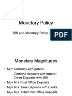 RBI and Monetary Policy in India