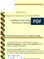 CSE304 - Design & Analysis of Algorithms: Articulation Points, Bridges & Biconnected Components