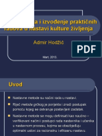 Organizacija I Izvođenje Praktičnih Radova U Nastavi Kulture Življenja