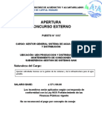 Concurso Externo Puesto N 5557 GESTOR GENERAL PyD MC