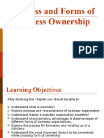 Business and Forms of Business Ownership