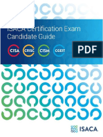 ISACA Certification Exams Candidate Guide: ® 2020 ISACA. All Rights Reserved