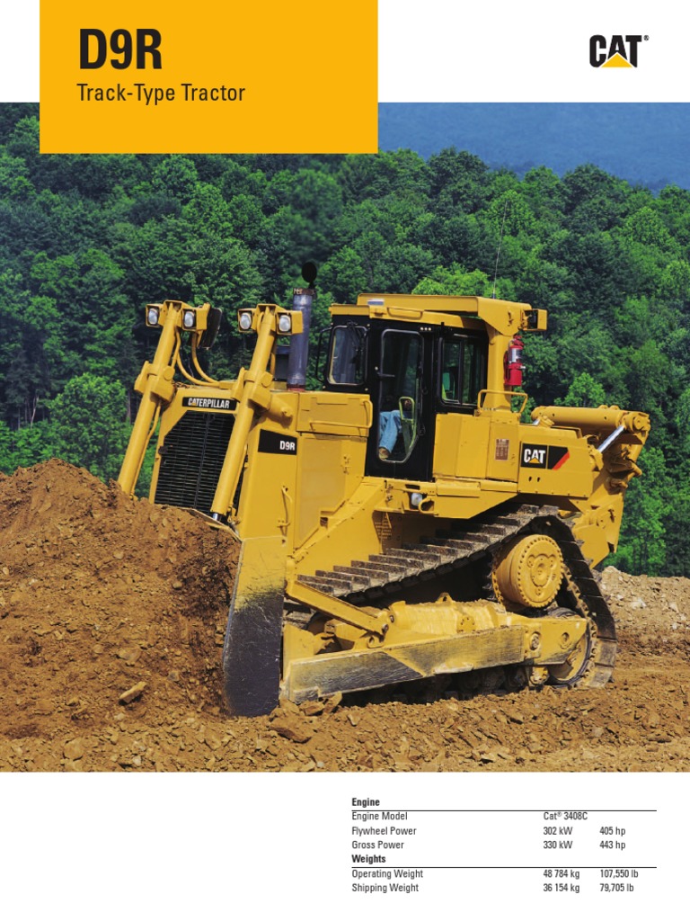 D9R Track-Type Tractor Specifications | PDF | Tractor | Transmission ...