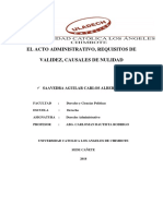 El Acto Administrativo Validez Nulidad PDF