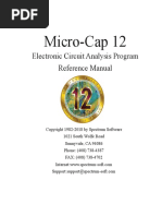 Micro-Cap 12: Electronic Circuit Analysis Program Reference Manual