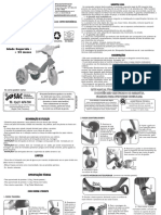 Manual Bandeirante Triciclo Tico Tico