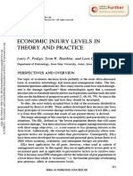 Economic Injury Levels in Theory and Practice: Larry P. Pedigo, Scott H. Hutchins, and Leon Higley