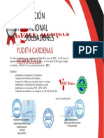 Certificado - Yudith Cardenas Hermosilla
