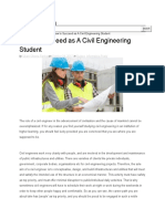 How To Succeed As A Civil Engineering Student