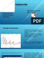 Energías de ionización y su relación con la reactividad química