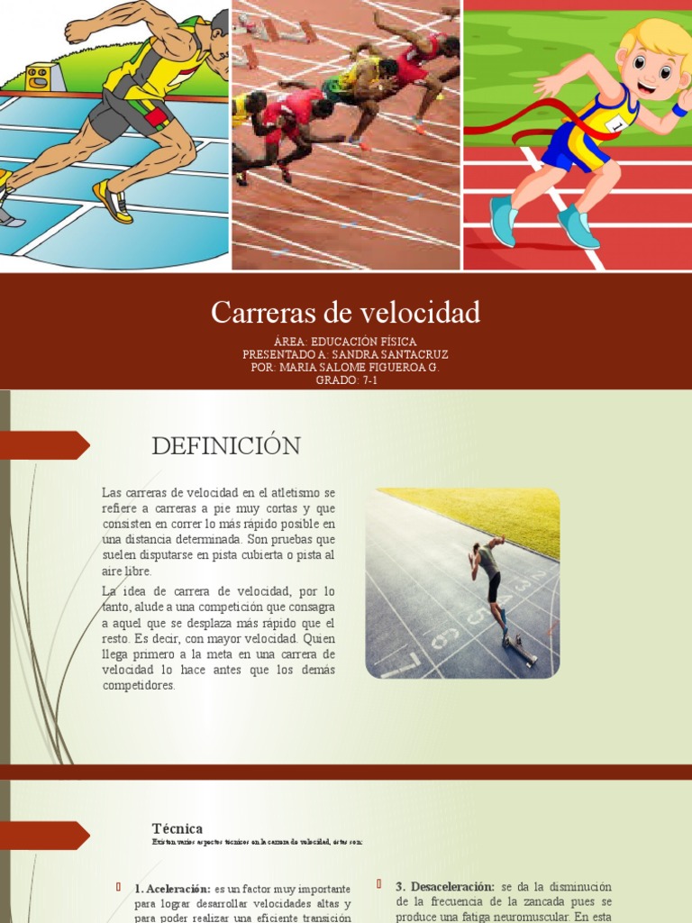 Carreras de Velocidad | PDF | Deporte del atletismo | Corriendo