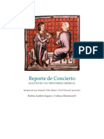 Reporte Del Concierto Eloqventia y El Virtuosismo Medieval PDF
