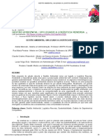 Gestão Ambiental - Um Legado A Logística Reversa